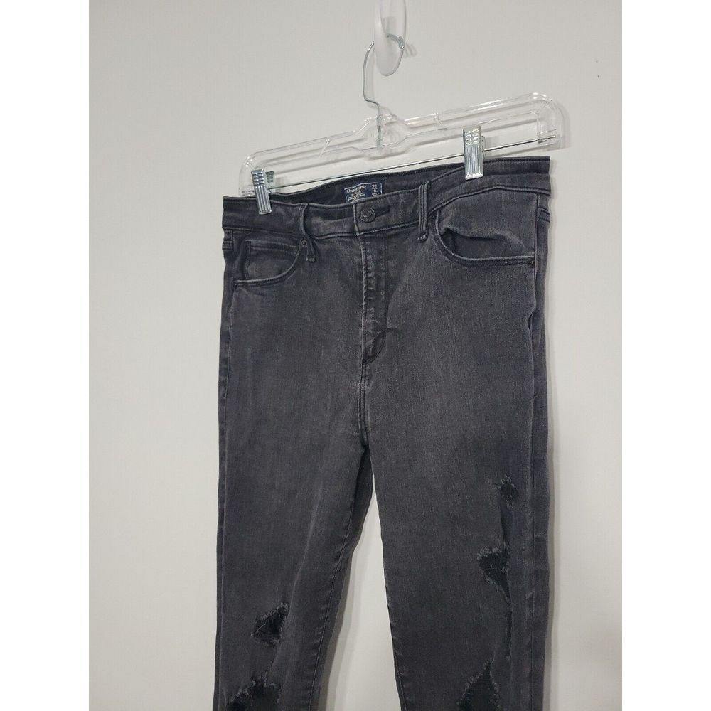 Abercrombie & Fitch Women's Jeans Size 28 Distressed Frayed - Picture 3 of 5